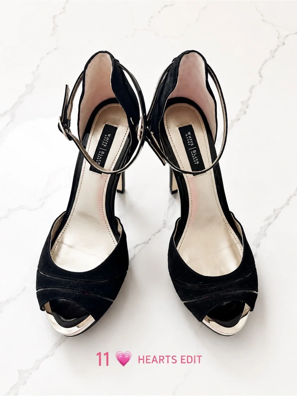 White House Black Market Viviana Black Size 8 Heels - Picture 5 of 10
